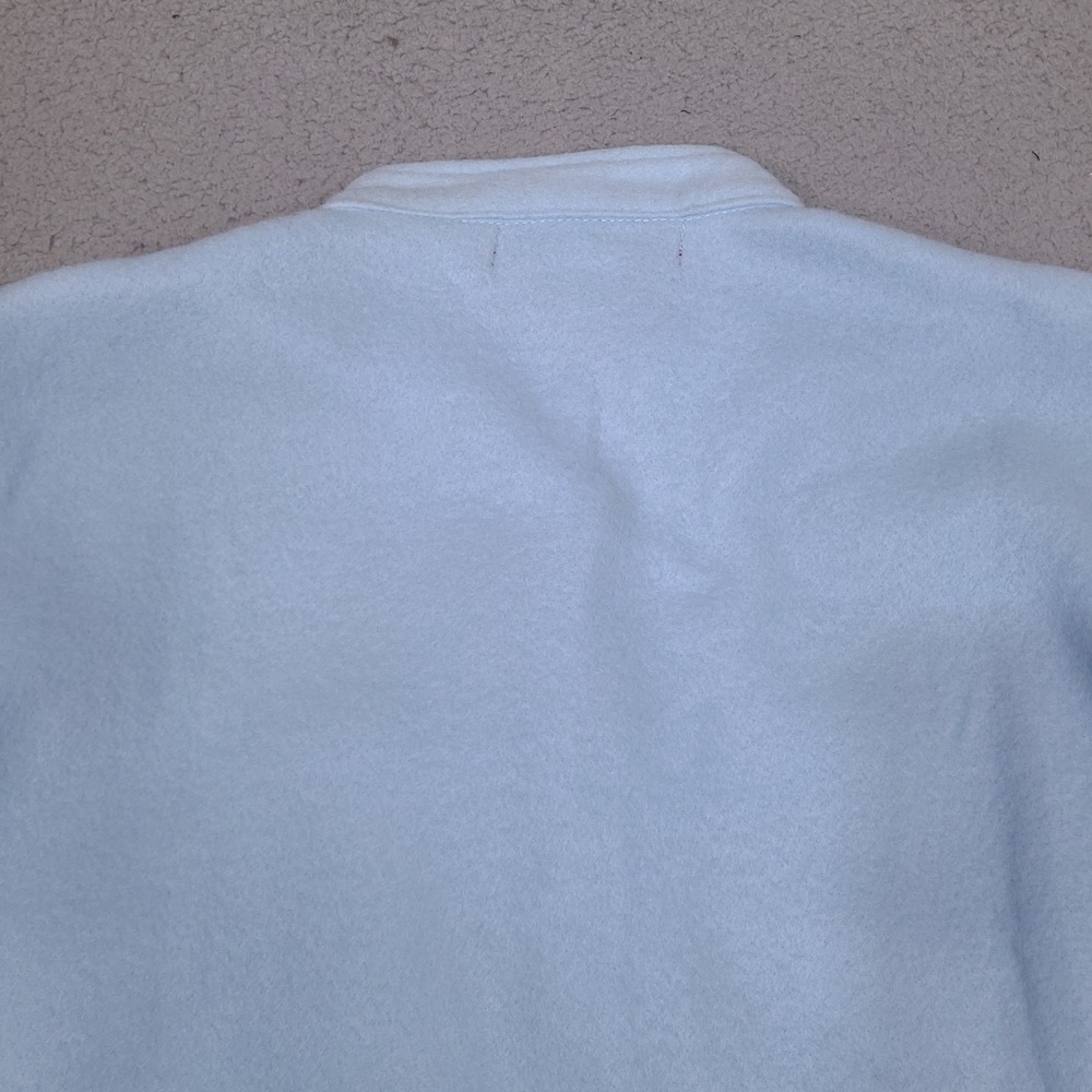 Tudor Court Haband Womens Fleece Cardigan Large Blue‎ Floral Embroidered Button - Picture 13 of 13